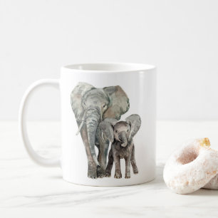 Caneca De Café Animal selvagem dos elefantes africanos
