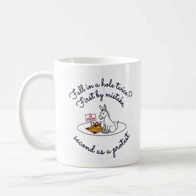 Caneca De Café Animal Teimoso Sarcástico (Esquerda)