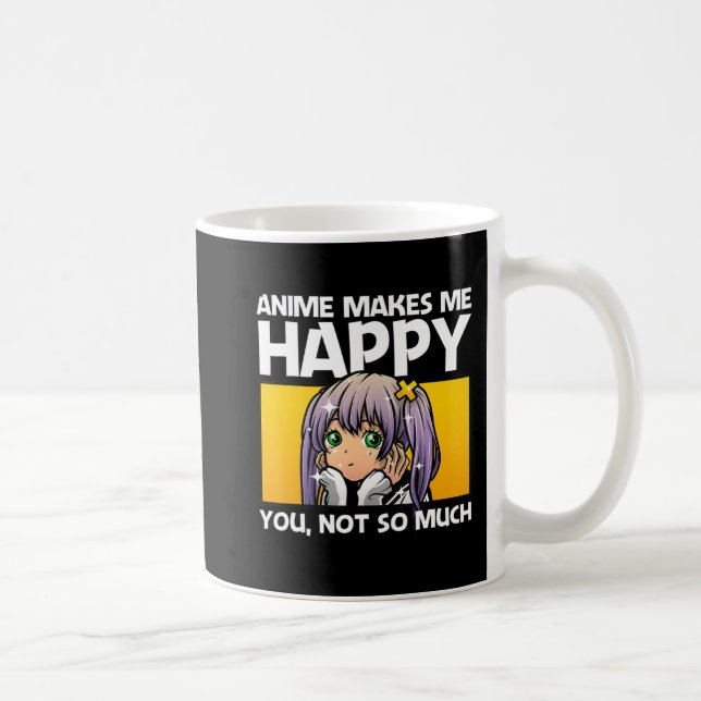 Caneca De Café Anime Art For Women Teen Girls Men Anime Merch Ani (Direita)