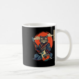 Caneca De Café Anime Cat Japonês Samurai Tattoo Kawaii Ninja Gui