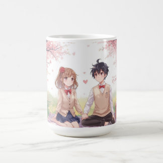 Caneca De Café Anime Couple Valentine's Day Mug