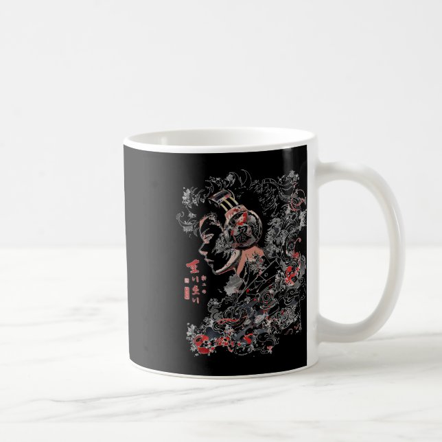 Caneca De Café Anime de Arte do Fone de Ouvido Gráfico Anime Mang (Direita)