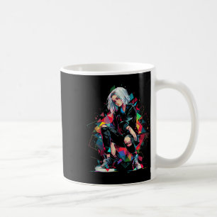 Caneca De Café Anime de Arte Poligônica do Anime Manga