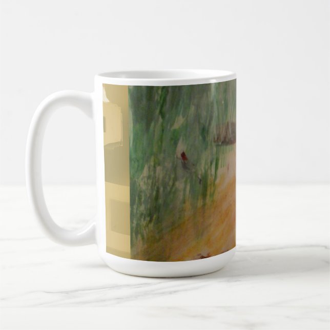 Caneca De Café Anime de Pipoca Abstrato (Esquerda)