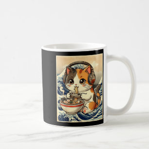 Caneca De Café Anime Gato Ramen Jogador Arte Japonês Retro Vintag