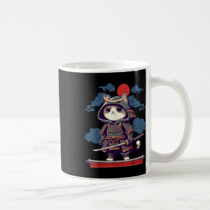 Caneca De Café Anime Gato Samurai Japonês Tattoo Kawaii Ninja
