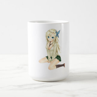 Caneca De Café Anime Girl Aesthetic Mug – Eye-Catching Waifu Desi