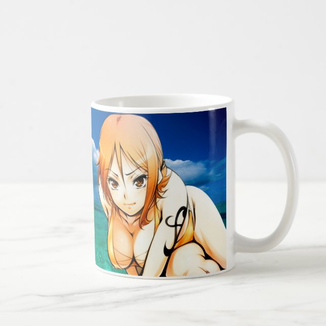 Caneca De Café Anime girl art (Direita)