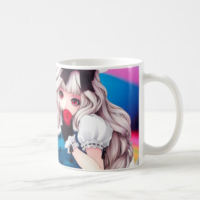 Caneca De Café Anime Girl Art (Direita)