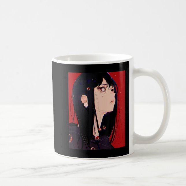 Caneca De Café Anime Girl Kawaii Waifu Aestética japonesa Manga O (Direita)