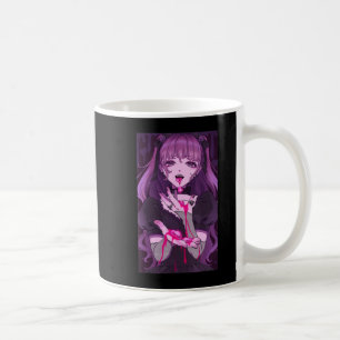 Caneca De Café Anime Girl Kawaii Waifu - Estética japonesa Otaku 