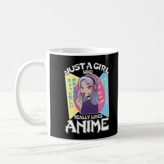Caneca De Café Anime Girl Otaku Teen Japonês Manga Comic Fan (Esquerda)