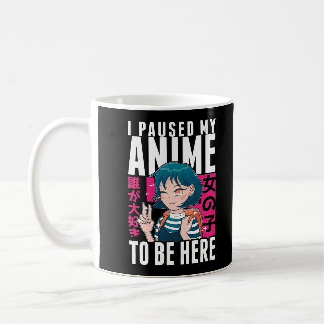 Caneca De Café Anime Girl Otaku Teen Japonês Manga Fan (Esquerda)