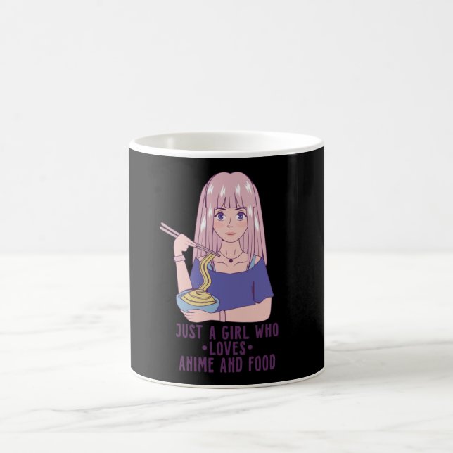 Caneca De Café Anime Girl | Para o programa Anime & Comida Lover (Centro)