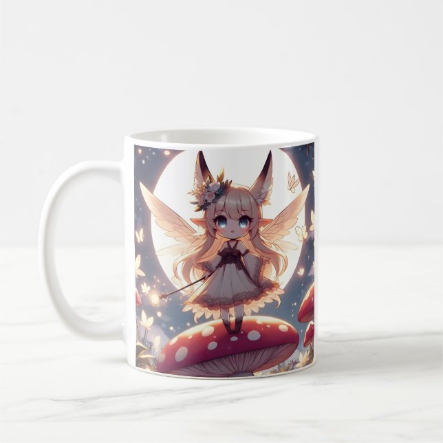 Caneca De Café Anime Girl Pixie Hippie Moon Fairy (Esquerda)