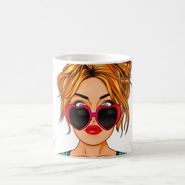 Caneca De Café Anime Girl Pop (Centro)