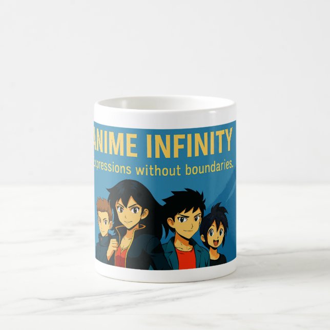 Caneca De Café Anime Infinity – Expressions Without Limits (Centro)