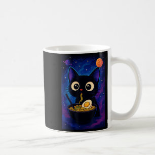 Caneca De Café Anime Kawaii Japonês Gato Ramen Graphic Engraçado 