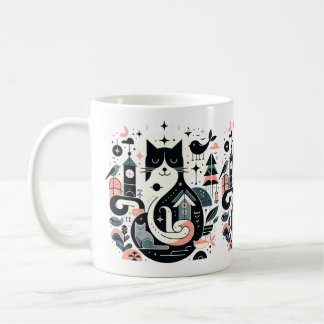 Caneca De Café Anime o gato engraçado Mug