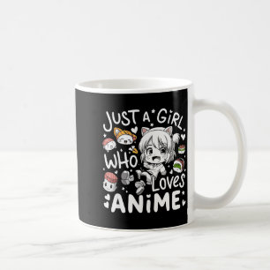 Caneca De Café Anime Para Garotas Adolescentes Apenas Uma Garota