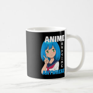Caneca De Café Anime qualquer hora em qualquer lugar