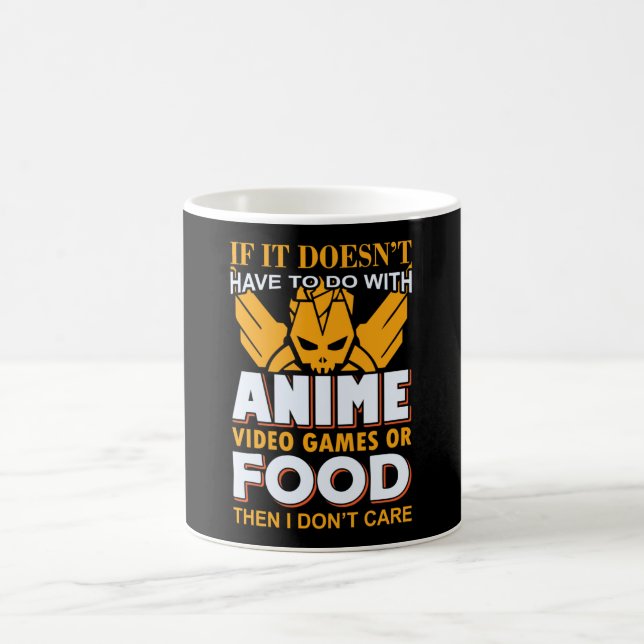 Caneca De Café Anime, Video Games & Food Quote | Lovely Design (Centro)
