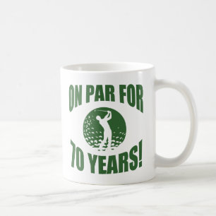 Caneca De Café Aniversário 70 do Golfer