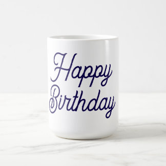 Caneca De Café Aniversário Branco