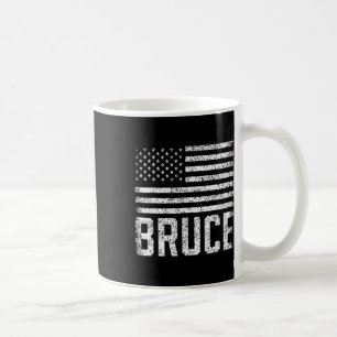 Caneca De Café Aniversário Bruce Nome Personalizado EUA 1 