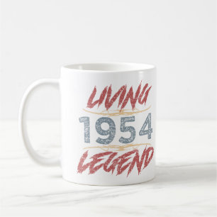 Caneca De Café Aniversário da 70 de Legenda Viva de 1954