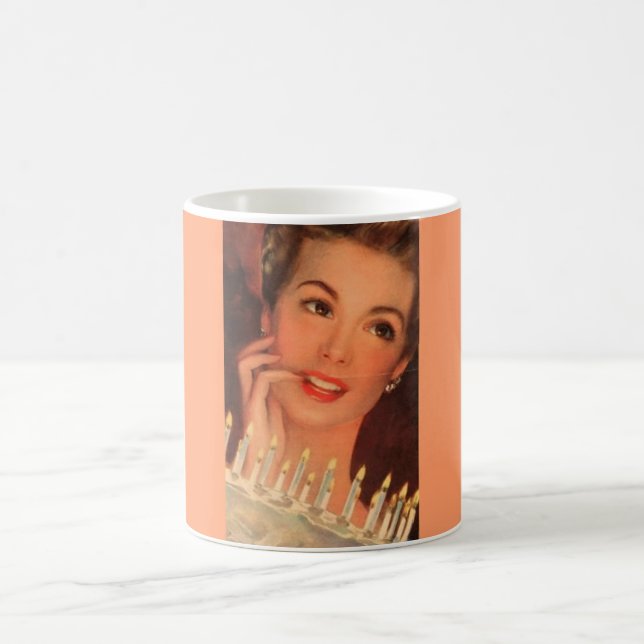 Caneca De Café Aniversário da Familiar Retroativa (Centro)