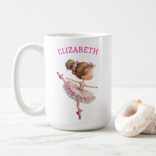 Caneca De Café Aniversário da Pequena Menina Bailarina