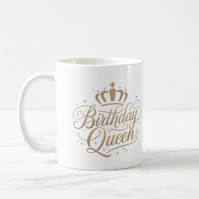Caneca De Café Aniversário da Rainha Legal Trend Gift Mugs (Esquerda)