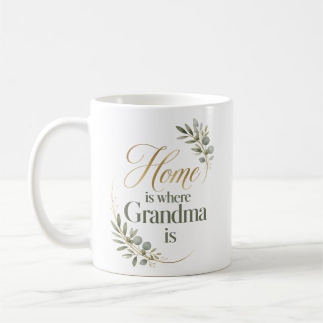 Caneca De Café Aniversário da Vovó é em Casa (Esquerda)