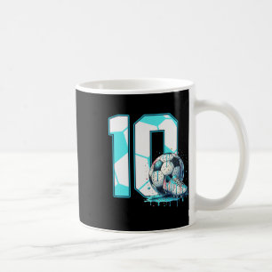 Caneca De Café Aniversário de 10 anos de futebol Sorvete Drip Bd