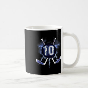 Caneca De Café Aniversário de 10 anos - Hóquei no Gelo 10 Anos de