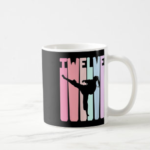 Caneca De Café Aniversário de 12 anos das meninas de Taekwondo Ka