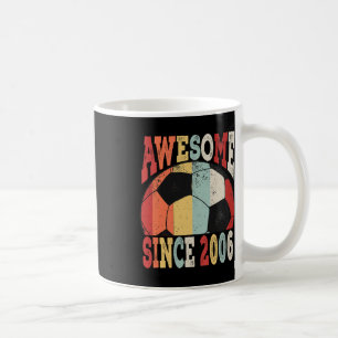 Caneca De Café Aniversário de 13 anos Vintage Futebol Incrível De