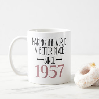 Caneca De Café Aniversário de 1957 70 Mulheres de 70 Anos Avó