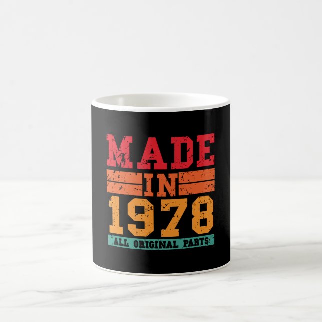 Caneca De Café Aniversário de 1978 (Centro)