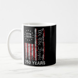 Caneca De Café Aniversário de 250 Anos 1776-2026 Aniversário de 2