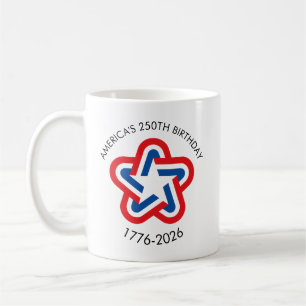 Caneca De Café Aniversário de 250 anos da América 1776-2026 Verme