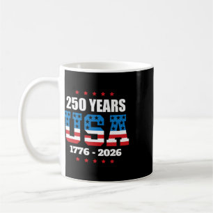 Caneca De Café Aniversário de 250 anos da América Bandeira dos EU