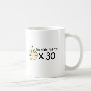 Caneca De Café Aniversário de 30 anos