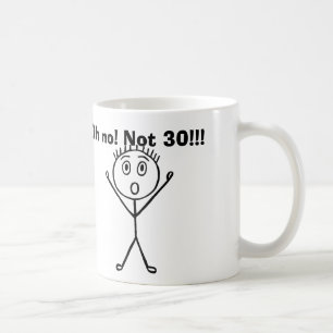 caneca de café aniversário de 30 anos