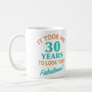 Caneca De Café Aniversário de 30 anos fabuloso