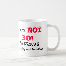 Caneca De Café Aniversário de 30 anos Humorístico