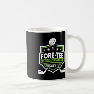 Caneca De Café aniversário de 40 anos Fore-tee ainda no Par 40º G