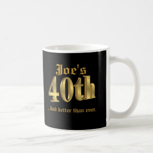 Caneca De Café aniversário de 40 anos Mug personalizado