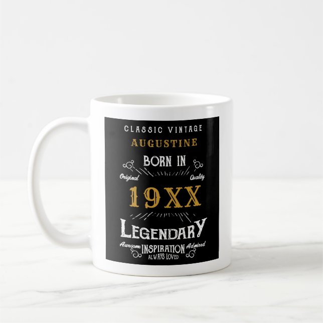 Caneca De Café Aniversário de 40 anos personalizado (Esquerda)
